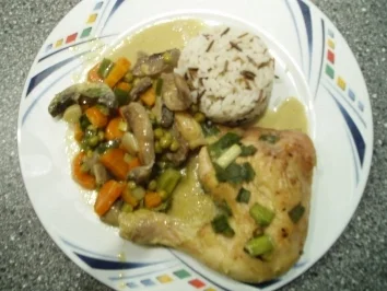 Rezept: Indisches Curryhuhn im Gemüsebeet Indisches Curryhuhn im Gemüsebeet - Rezept