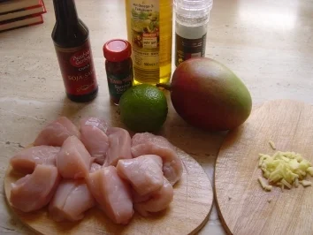 Rezept: Hähnchensnack mit Mango Bild Nr. 2 Hähnchensnack mit Mango - Rezept - Bild Nr. 2