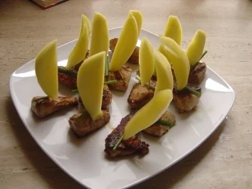 Rezept: Hähnchensnack mit Mango Bild Nr. 5 Hähnchensnack mit Mango - Rezept - Bild Nr. 5