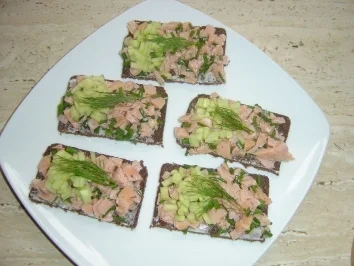 Rezept: Lachstatar-Häppchen Lachstatar-Häppchen - Rezept
