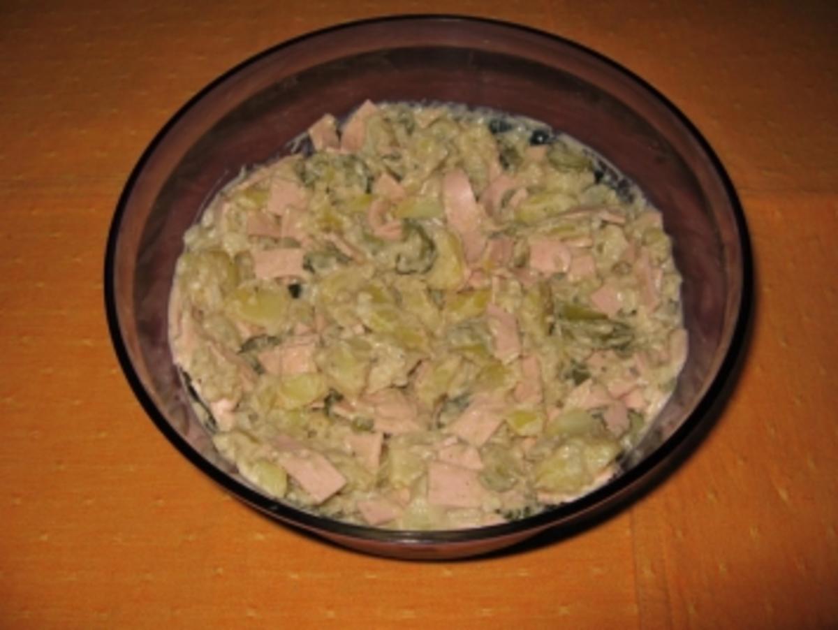 Kartoffelsalat aus Salzkartoffeln - Rezept