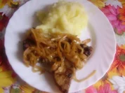 Rezept: gebratene Leber mit Kartoffelmus gebratene Leber mit Kartoffelmus - Rezept