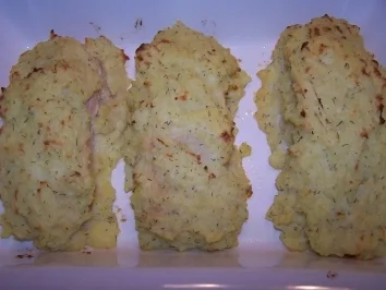 Gebackener Lachs mit Kartoffelkruste - Rezept