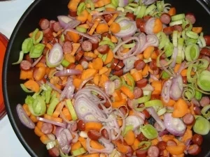 Rezept: Leichte Gemüse-Nudel-Pfanne Bild Nr. 4 Leichte Gemüse-Nudel-Pfanne - Rezept - Bild Nr. 4