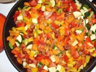 Rezept: Leichte Gemüse-Nudel-Pfanne Bild Nr. 6 Leichte Gemüse-Nudel-Pfanne - Rezept - Bild Nr. 6