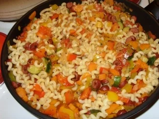 Rezept: Leichte Gemüse-Nudel-Pfanne Bild Nr. 7 Leichte Gemüse-Nudel-Pfanne - Rezept - Bild Nr. 7