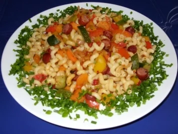 Rezept: Leichte Gemüse-Nudel-Pfanne Bild Nr. 9 Leichte Gemüse-Nudel-Pfanne - Rezept - Bild Nr. 9