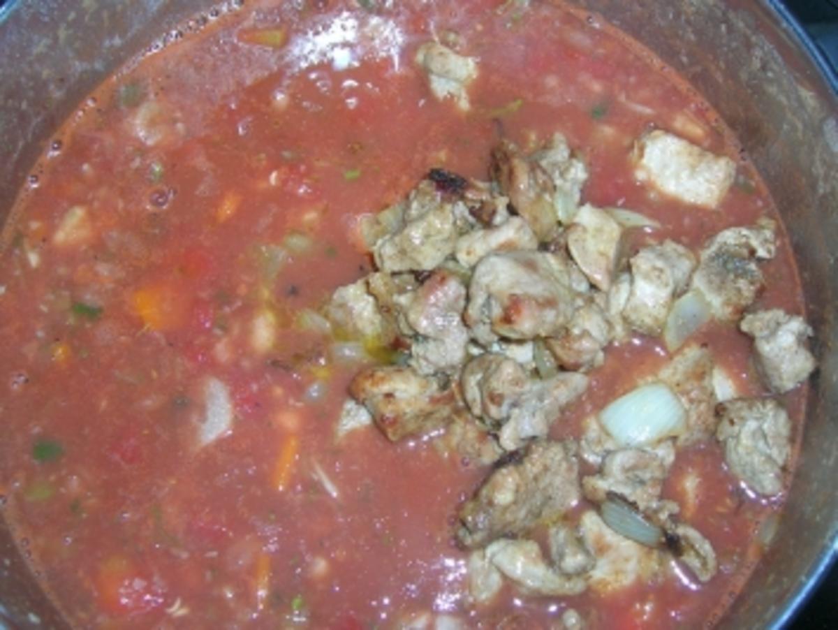 Bohnen-Tomatentopf mit Lamm  (grieschich angehaucht) (mein letztes Gericht vor der Abwesenheit) - Rezept - Bild Nr. 3