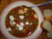 Bohnenpfanne nach griechischer Art - Rezept