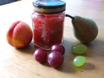 Blutpflaume trifft Freunde im Glas - Rezept