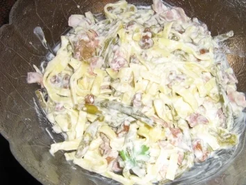 Nudelsalat Jägerart - Rezept