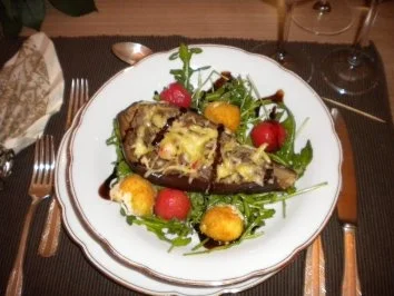 Rezept: Überbackene Auberginen Überbackene Auberginen - Rezept