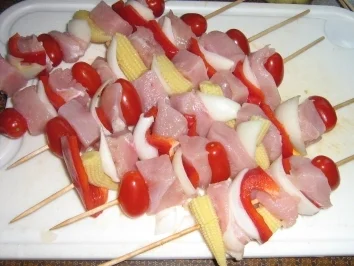 Rezept: Puten - Gemüse - Spieße Bild Nr. 4 Puten - Gemüse - Spieße - Rezept - Bild Nr. 4