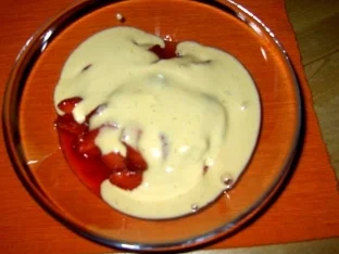 Rezept: Erdbeeren mit Zabaione Erdbeeren mit Zabaione - Rezept