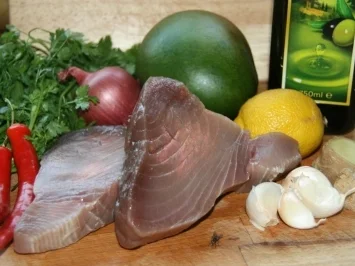 Koriander - Thunfischsteak mit Mango Salsa - Rezept - Bild Nr. 2