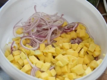 Koriander - Thunfischsteak mit Mango Salsa - Rezept - Bild Nr. 3