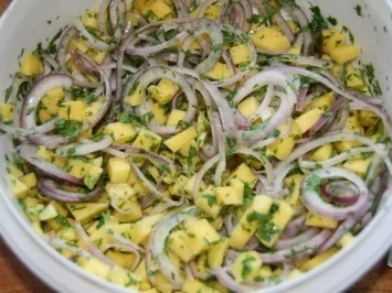 Koriander - Thunfischsteak mit Mango Salsa - Rezept - Bild Nr. 4