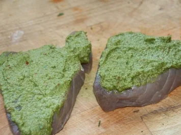 Koriander - Thunfischsteak mit Mango Salsa - Rezept - Bild Nr. 5