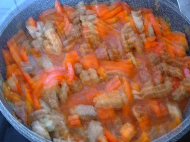 Fleisch : Schnitzelpfanne mit Paprika - Rezept - Bild Nr. 2