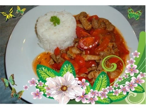 Fleisch : Schnitzelpfanne mit Paprika - Rezept