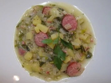 Stielmus mit Mettwursteinlage - Rezept