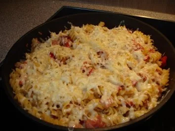 Rezept: Schinkennudeln Schinkennudeln - Rezept