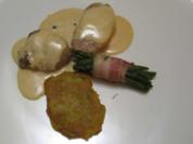 Medaillons vom Kalb und Schwein mit Pfefferrahmsoße an Prinzessböhnchen - Rezept