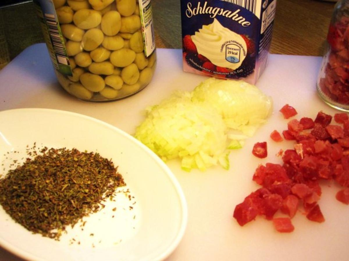 Puffbohnen mit Mettwurst - schnell &amp; einfach - von mimi
