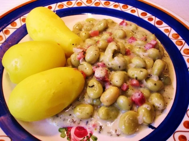 Puffbohnen mit Mettwurst ... - Rezept - Bild Nr. 4