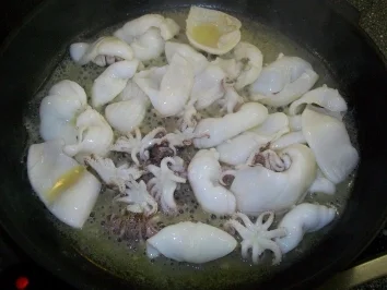 Babycalamari auf Pasta ,Basta! - Rezept - Bild Nr. 4