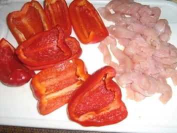 Paprika-Geschnetzeltes mit Kokossauce - Rezept - Bild Nr. 3