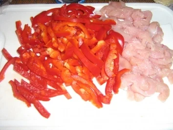 Paprika-Geschnetzeltes mit Kokossauce - Rezept - Bild Nr. 4