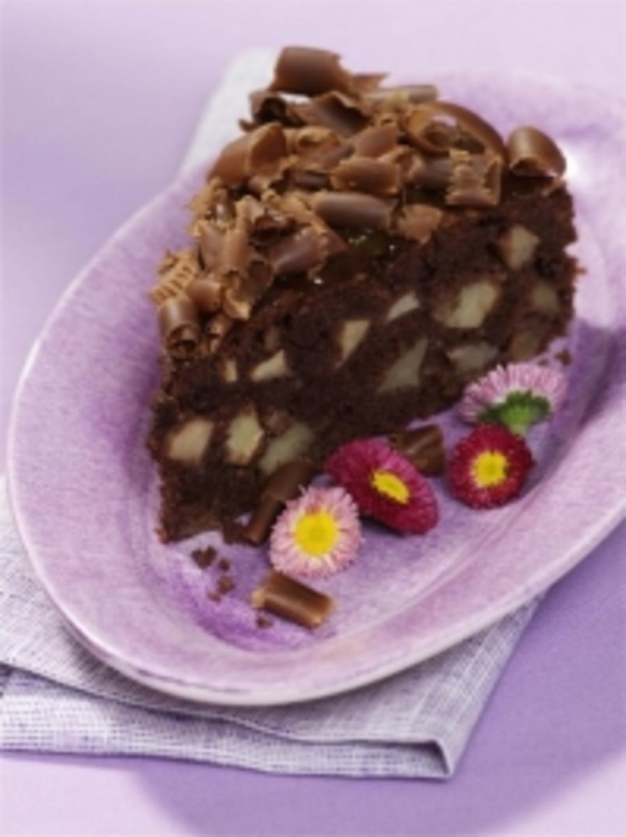 Schoko-Apfelkuchen mit Rum - Rezept mit Bild - kochbar.de