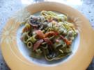 Grüne Nudeln mit Lachssahne - Rezept