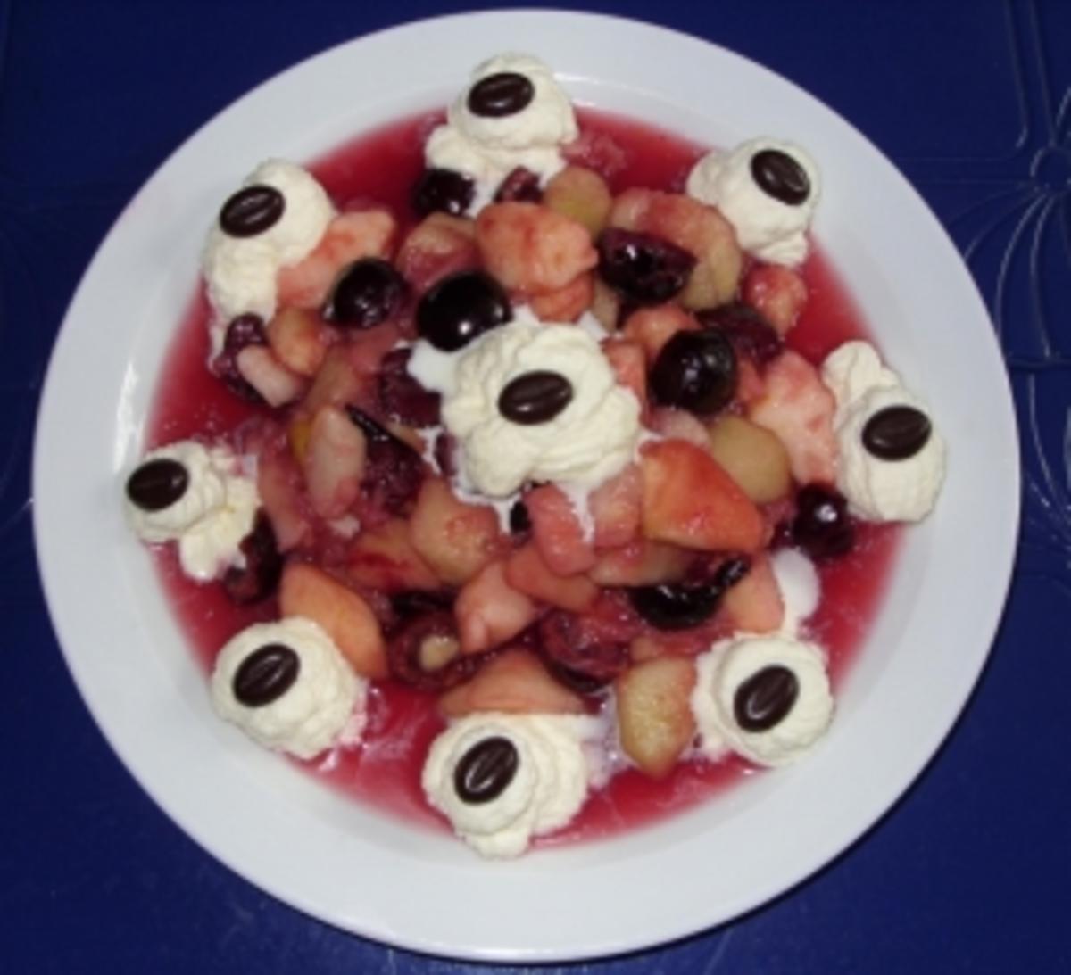 Bilder für Warmer Obstsalat mit Sahne - Rezept