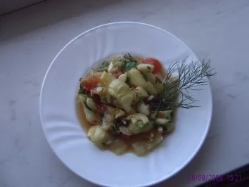 Zucchinireste-Salat - Rezept