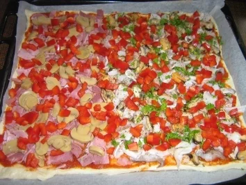 Pizza Land und Meer - Rezept - Bild Nr. 8