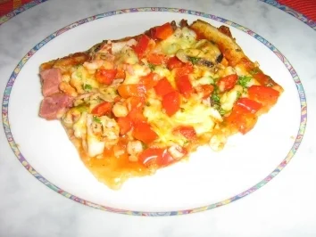 Pizza Land und Meer - Rezept - Bild Nr. 10