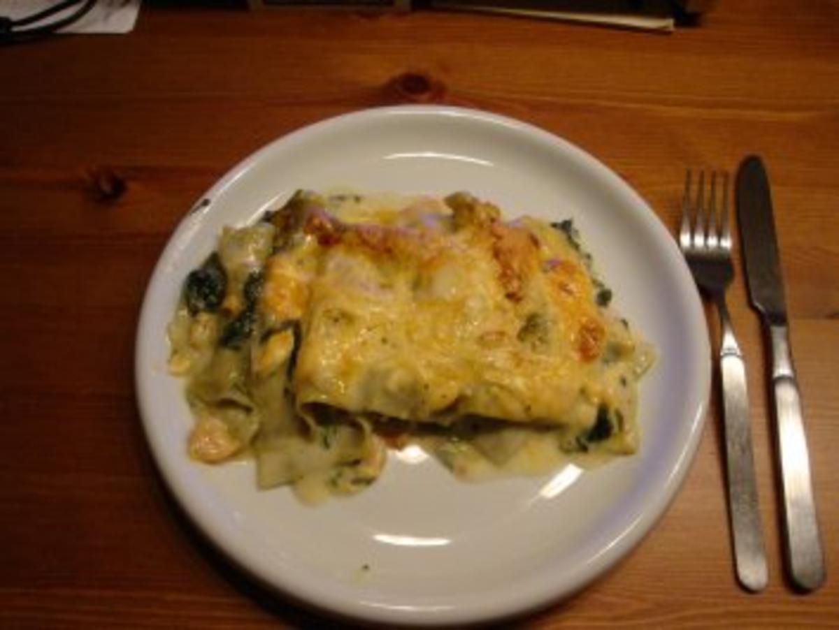 Lachs-Spinat-Lasagne - Rezept - Bild Nr. 7