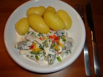 Salzheringe Mariniert - Rezept