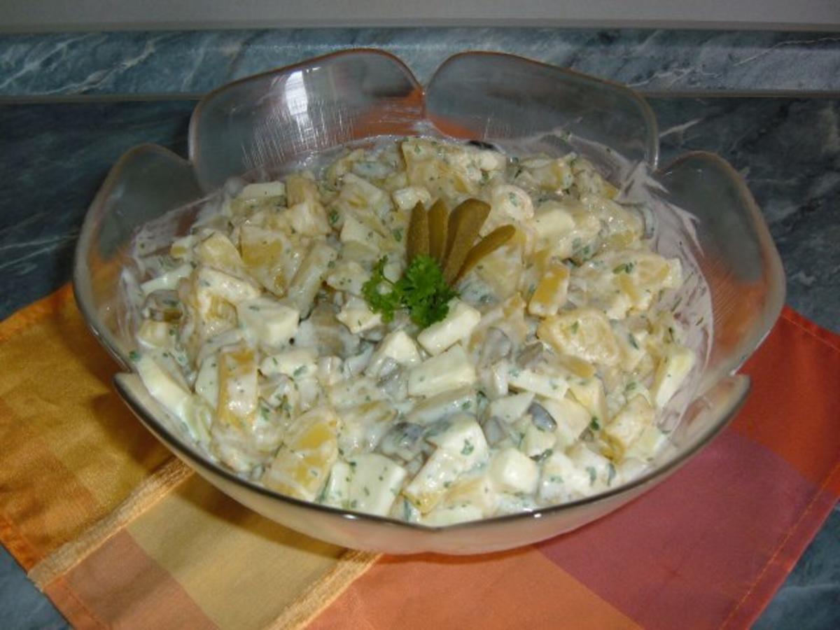 Salate :Kartoffelsalat mit Äpfeln - Rezept - Bild Nr. 4