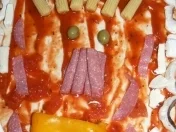 Rezept: Jaqueline´s Gesichterpizza Bild Nr. 3 Jaqueline´s Gesichterpizza - Rezept - Bild Nr. 3