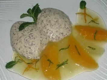 Quark- Mousse mit Zitrusfrüchte- Ragout - Rezept