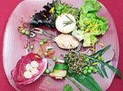 Canapé mit Ziegen-Käse u. Palmherzen in geräucherter Entenbrust - Rezept