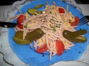 Salat-Wurstsalat mit Käse - Rezept