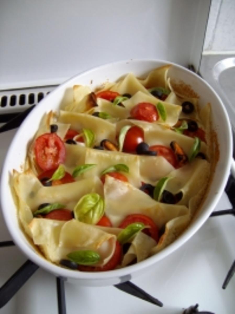 Bilder für Tomaten-Mozarella-Gratin - Rezept