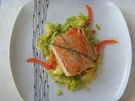 Gemüsepfanne mit Lachs - Rezept