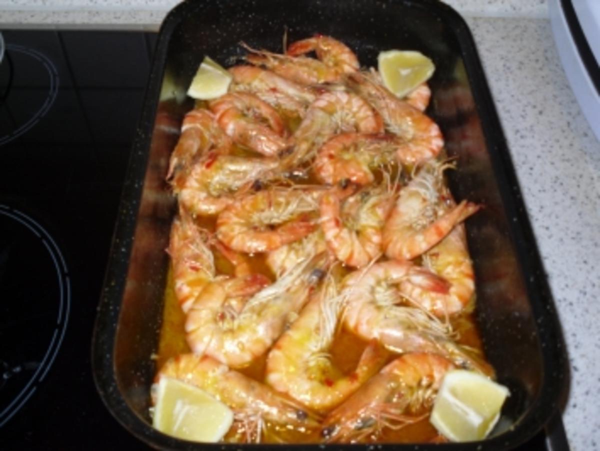 Gambas Mit Black Tiger Garnelen Tk Und Olivenol Rezept Mit Bild Kochbar De