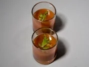 Geeiste Tomaten Pfirsichsuppe - Rezept