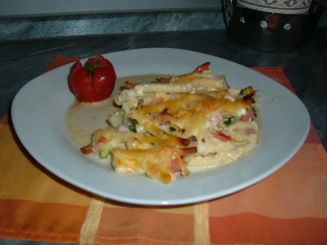 Gratin : Makkaroni-Schinken - Rezept - Bild Nr. 2